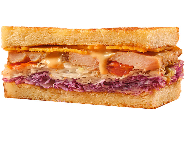 Half Grilled Chicken Sando