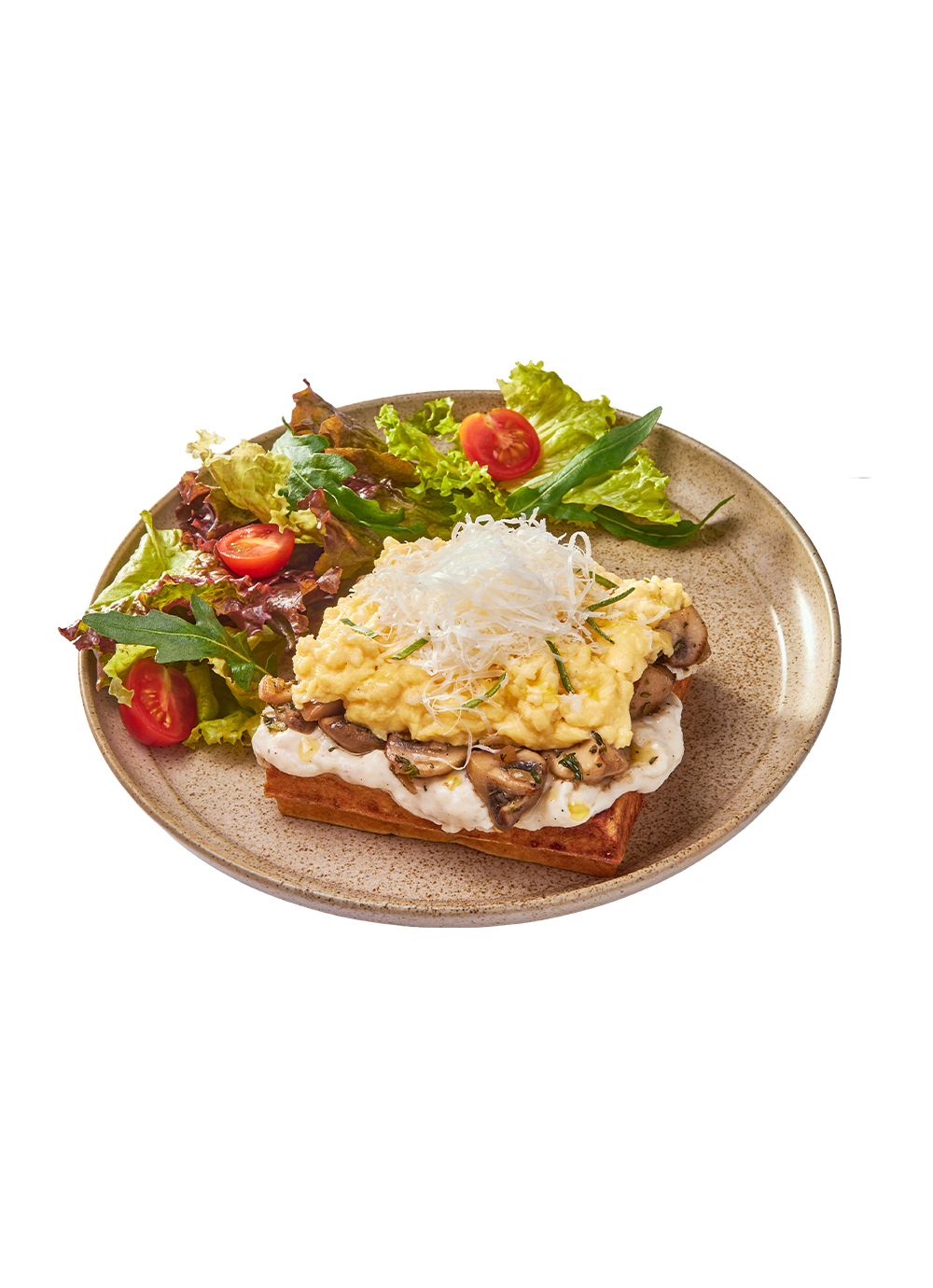 Scrambled Truffle Waffle